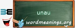 WordMeaning blackboard for unau